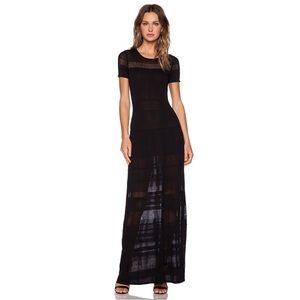 REVOLVE BCBGMaxAzria Black Sydnie Maxi Dress Size S